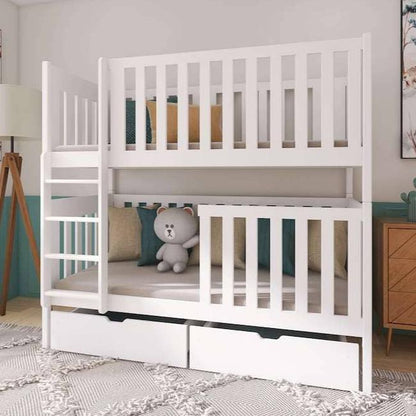 Wooden Bunk Bed David with Storage