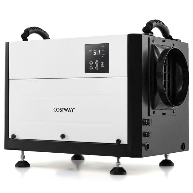 50/70L/Day Crawl Space Dehumidifier with 3 Modes and 24H Timer-Black-50L