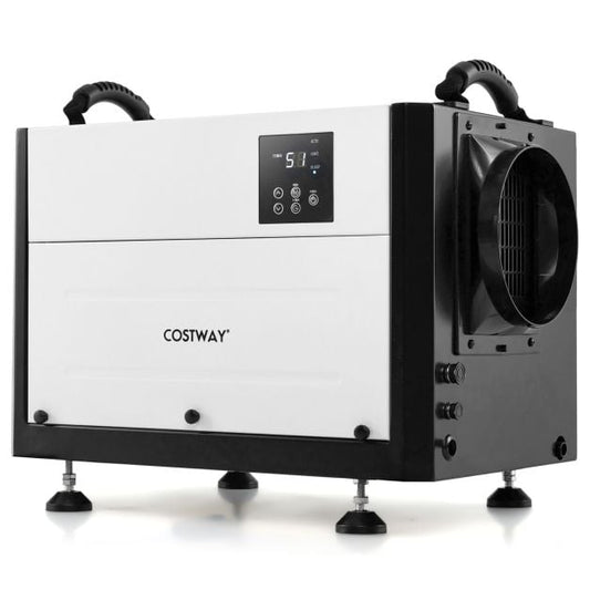 50/70L/Day Crawl Space Dehumidifier with 3 Modes and 24H Timer-Black-50L