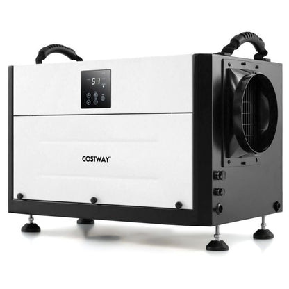 50/70L/Day Crawl Space Dehumidifier with 3 Modes and 24H Timer-Black-70L