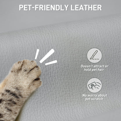 HOMCOM 155Â° Reclining Faux Leather Swivel Office Chair -Black