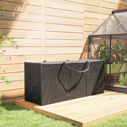 Outsunny 720 L Waterproof Garden Cushion Storage Bag - Black