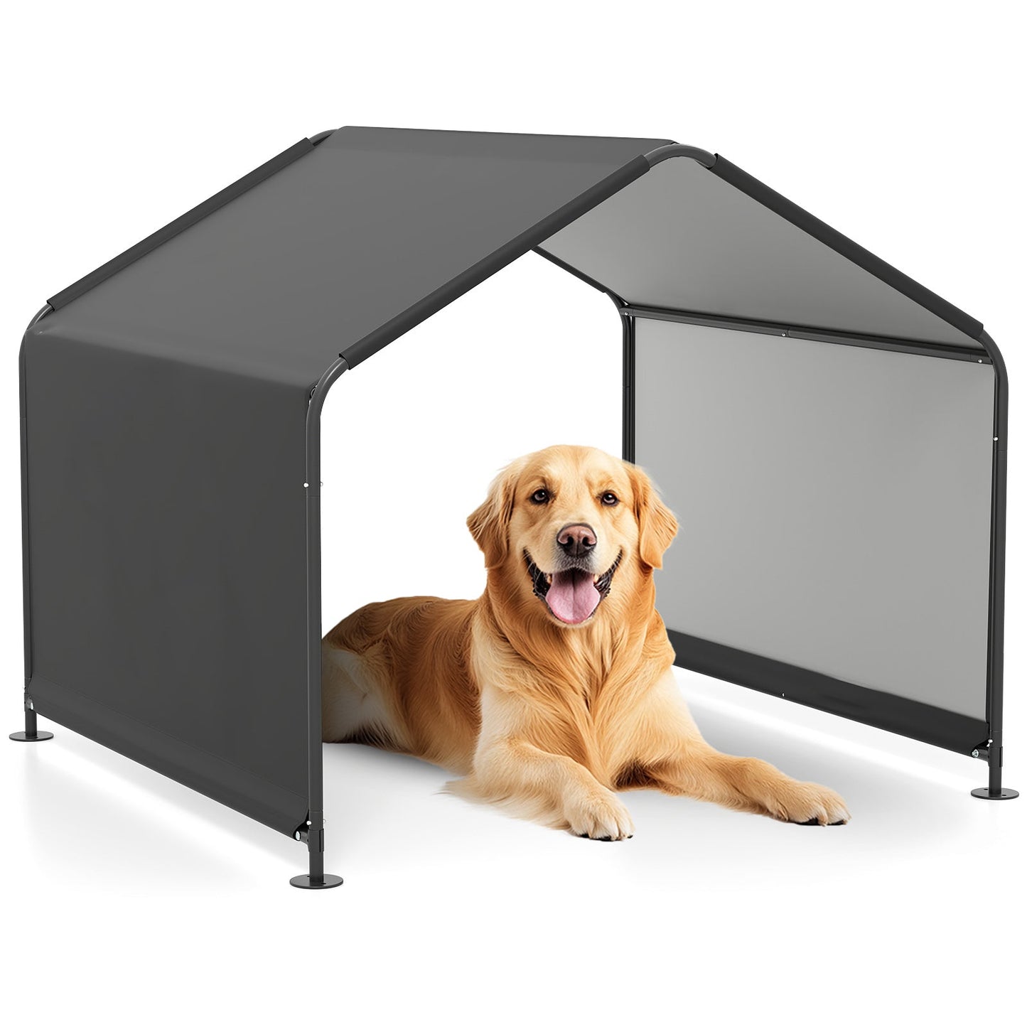 129CM Dog Shade Shelter for Large Medium Small Breeds-Black