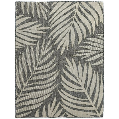 HOMCOM UV Resistant Indoor & Outdoor Area Rug, Easy-Cleaning Machine Washable Rug for Patio, Garden, Kitchen, Bathroom or Living Room, 230 x 160 cm, Grey