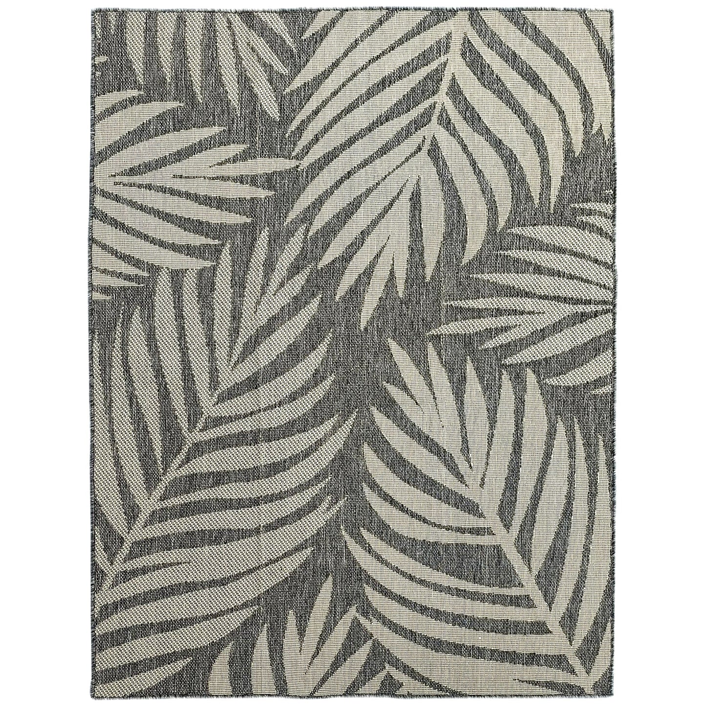 HOMCOM UV Resistant Indoor & Outdoor Area Rug, Easy-Cleaning Machine Washable Rug for Patio, Garden, Kitchen, Bathroom or Living Room, 230 x 160 cm, Grey