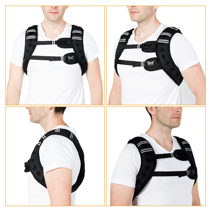 Weighted Vest 5 kg with Reflective Stripe and Adjustable Strap