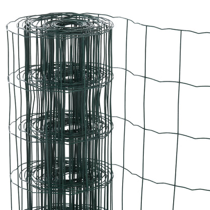 PawHut 1M x 10M Chicken Wire Mesh Roll Rabbit Poultry Animal Fence PVC Coated Steel Metal Garden Netting Fencing