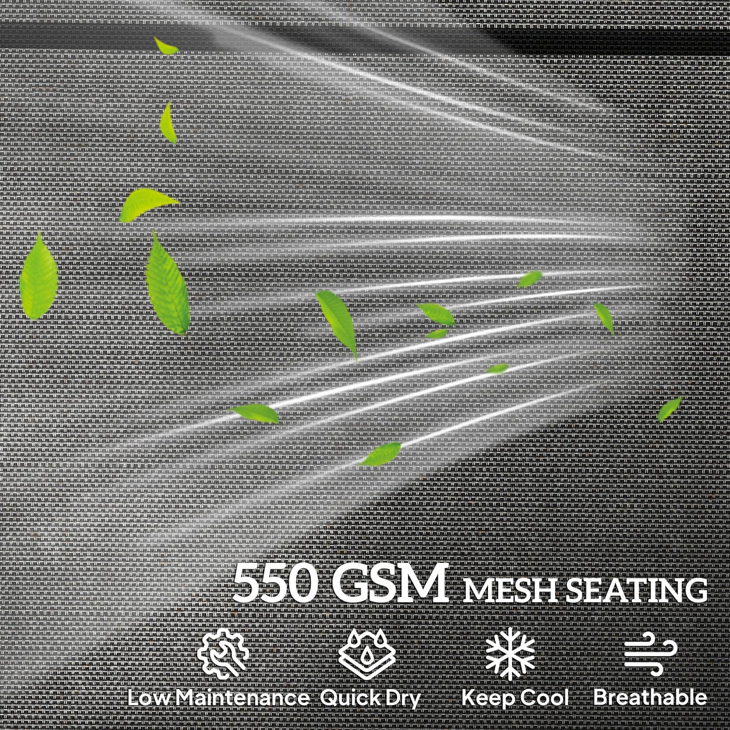 Outsunny Set of Two Reclining Sun Loungers - Black