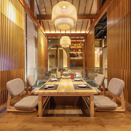 Bamboo Pendant Light with Lampshade and Plug in Cord