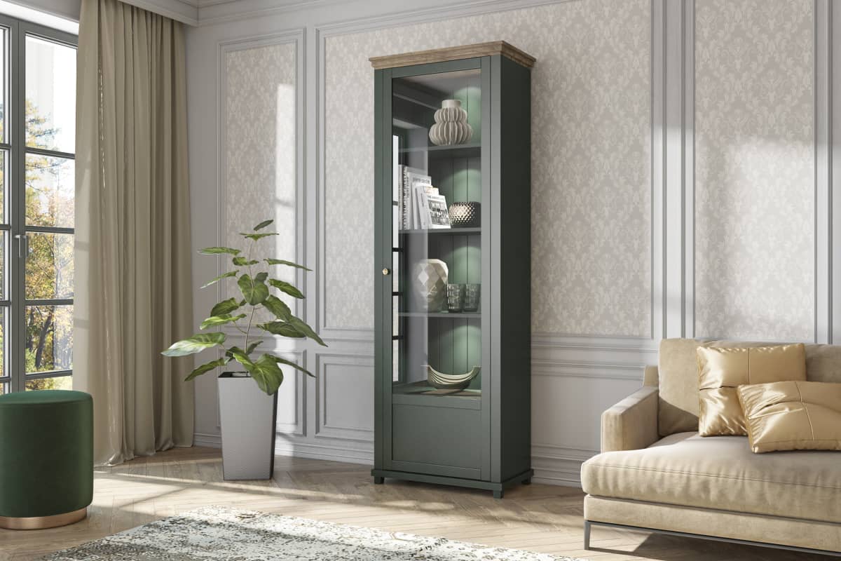 Evora 06 Tall Display Cabinet 71cm