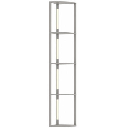 HOMCOM 4-Tier Corner Floor Lamp