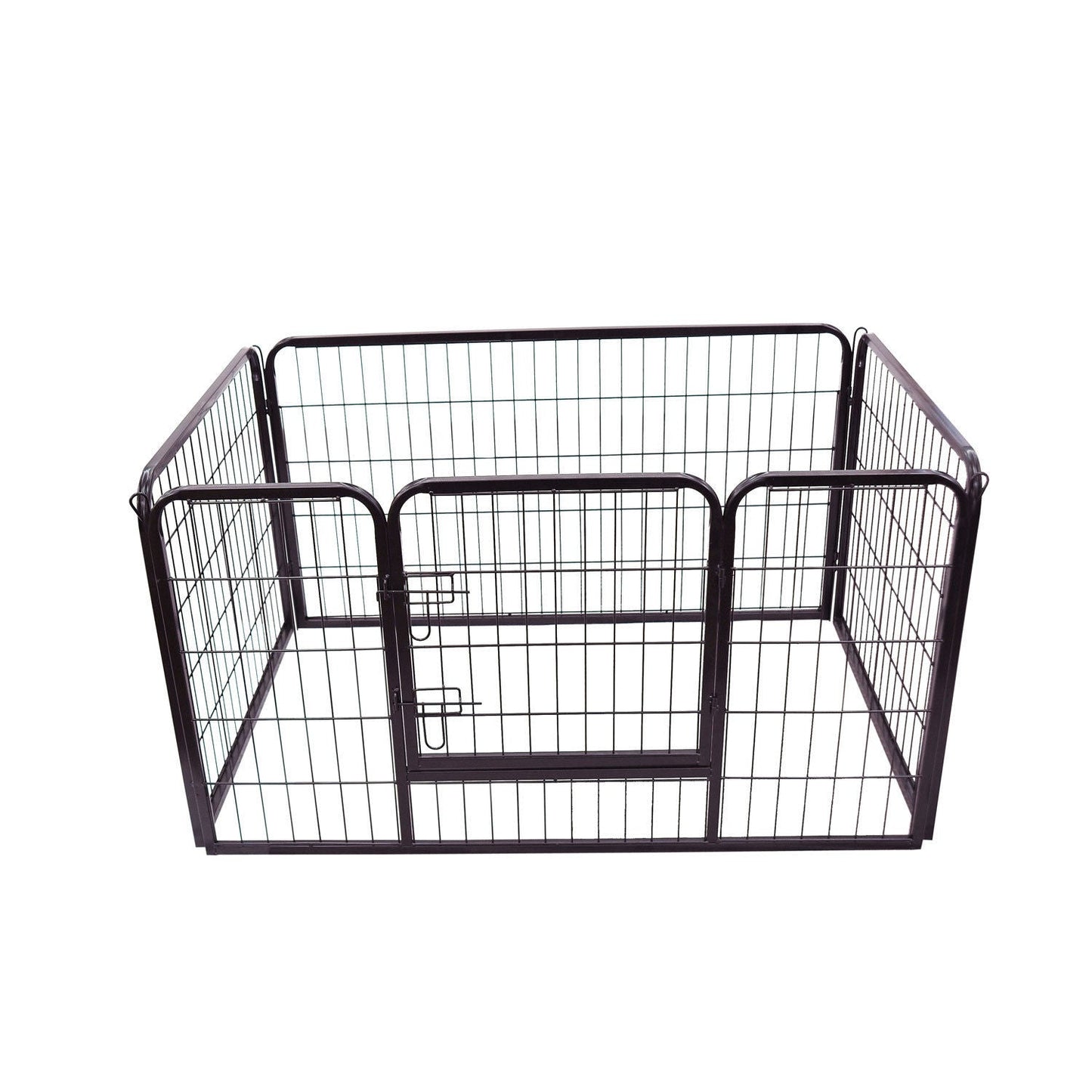 Pawhut Heavy Duty Pet Play Pen 125x80x70 cm-Black