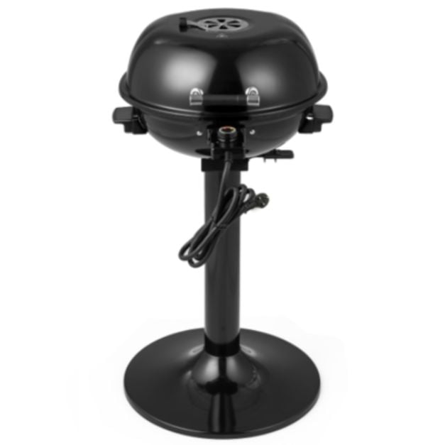 Electric BBQ Grill with Removable Non-Stick Grilling Rack-Black