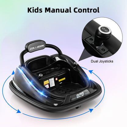 Electric Bumper Car with Remote Control for Kids-Black