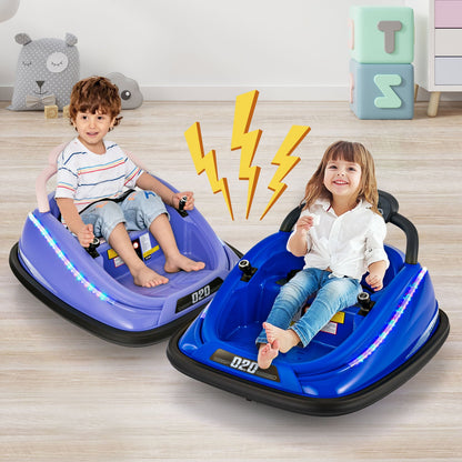 Electric Bumper Car with Remote Control for Kids-Blue