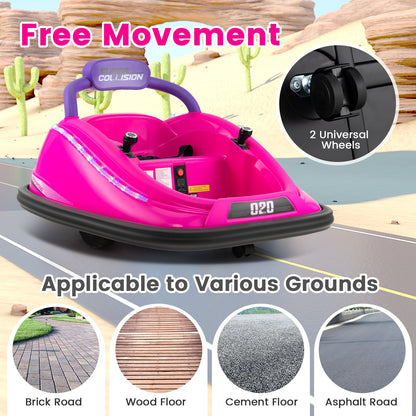 Electric Bumper Car with Remote Control for Kids-Pink