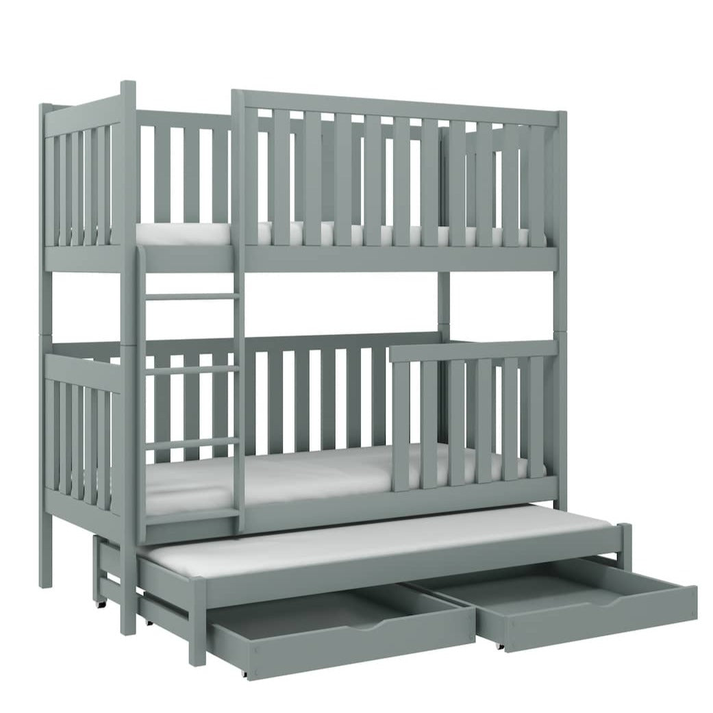 Emily Bunk Bed with Trundle and Storage