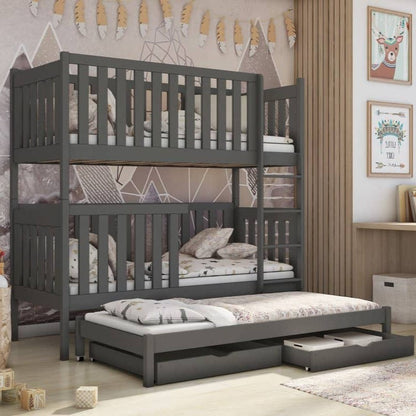 Emily Bunk Bed with Trundle and Storage