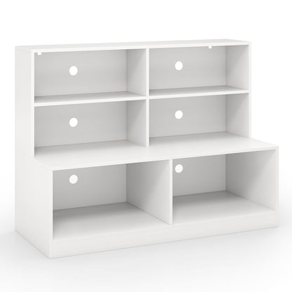 2-in-1 Entryway Shoe Cabinet with 2 Anti-tipping Kits for Living Room-White