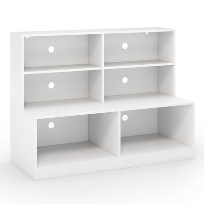 2-in-1 Entryway Shoe Cabinet with 2 Anti-tipping Kits for Living Room-White