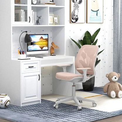 Ergonomic Children Study Chair with Breathable Mesh Back-Pink