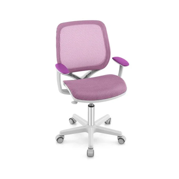 Ergonomic Children Study Chair with Breathable Mesh Back-Purple