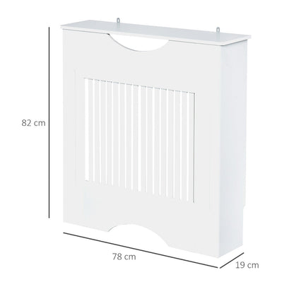 Radiator Cover W/E1 Class 12mm MDF Engineered Wood, 78W x 19D x 80.5Hcm-White