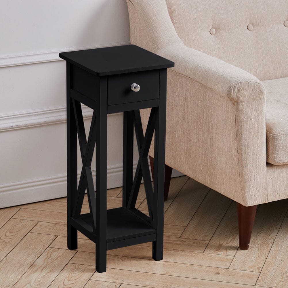 Minimalist Wooden One-Drawer Slim Console Table