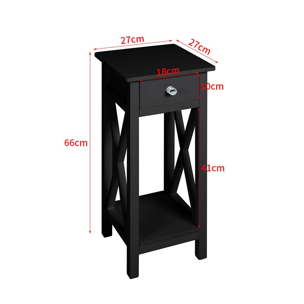 Minimalist Wooden One-Drawer Slim Console Table