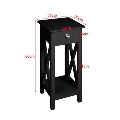 Minimalist Wooden One-Drawer Slim Console Table
