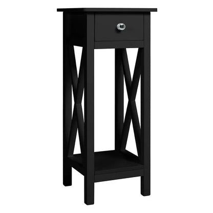 Minimalist Wooden One-Drawer Slim Console Table