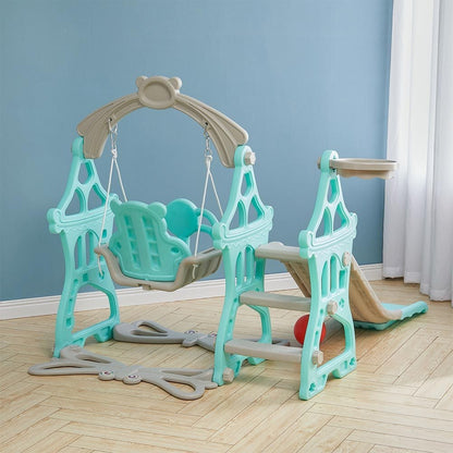 Toddler Swing and Slide Playset for Indoor and Outdoor