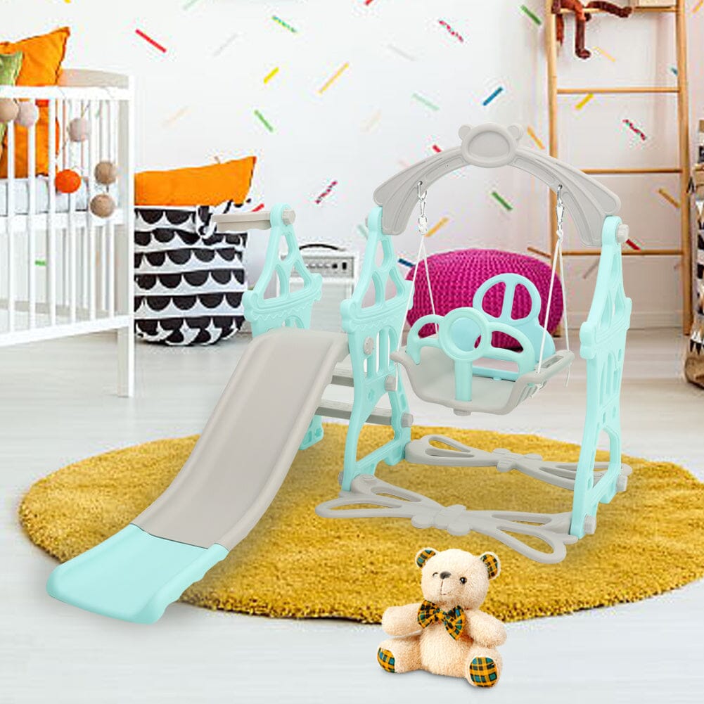 Toddler Swing and Slide Playset for Indoor and Outdoor