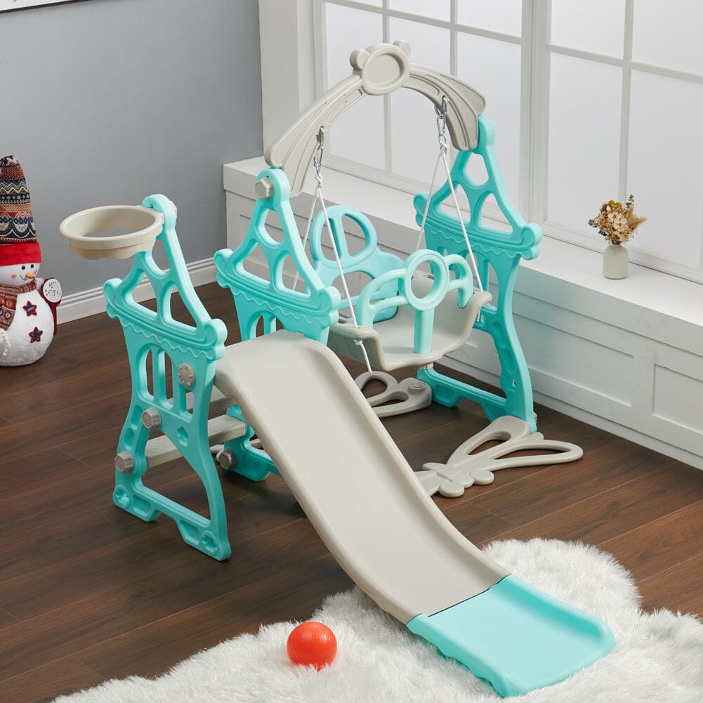 Toddler Swing and Slide Playset for Indoor and Outdoor