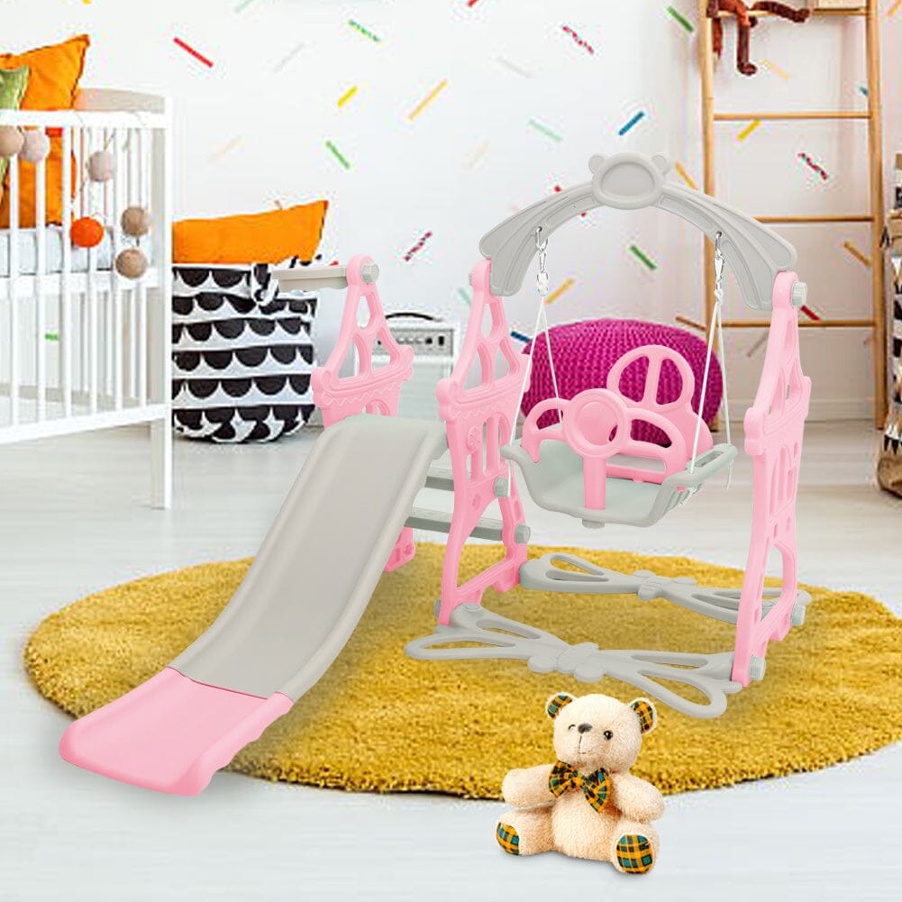 Toddler Swing and Slide Playset for Indoor and Outdoor