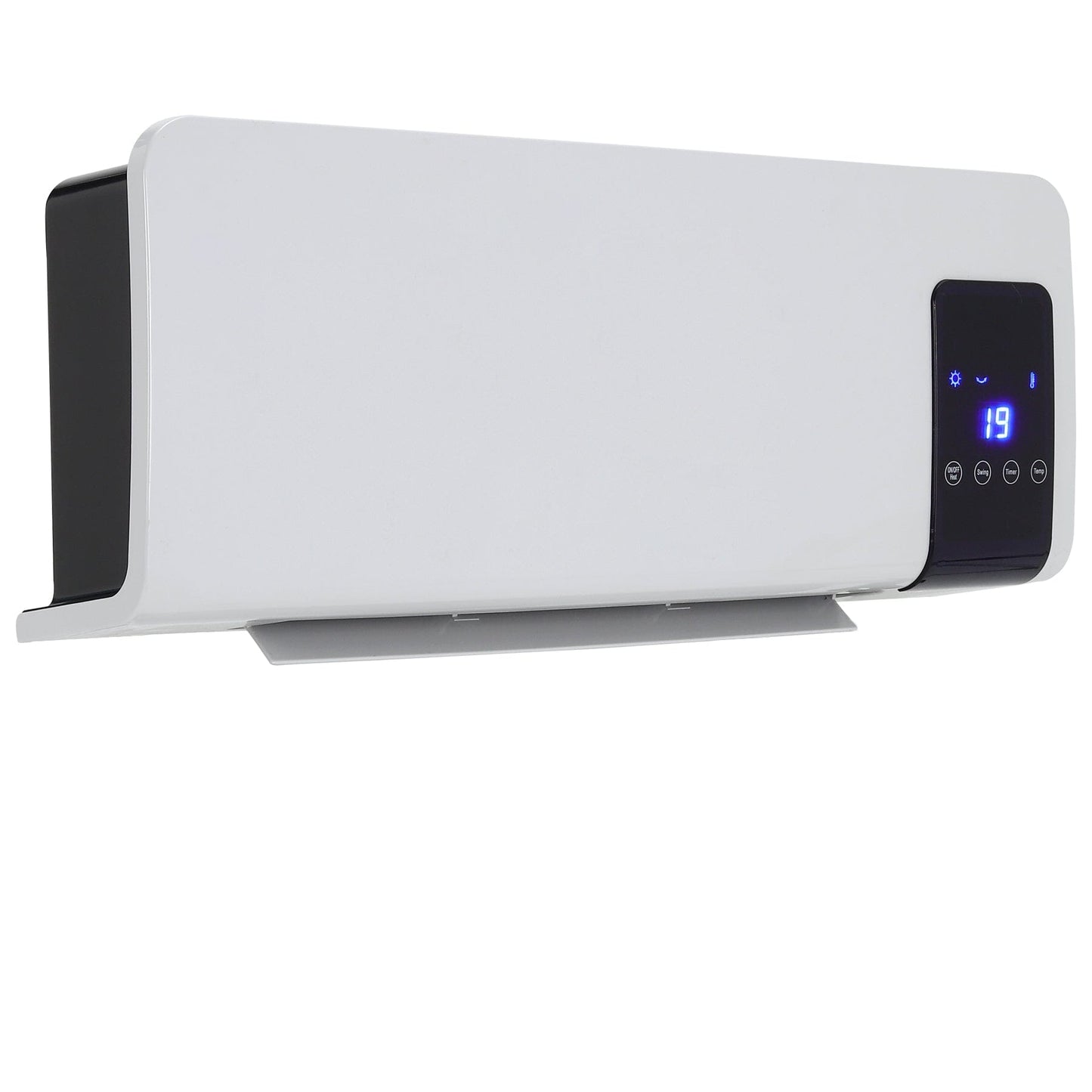 Wall Mounted White Electric Heater with Remote Control