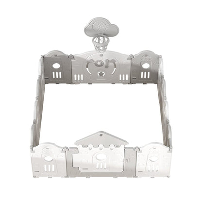Folding Baby Play Pen Basketball Hoop and Mat Kids Activity Center