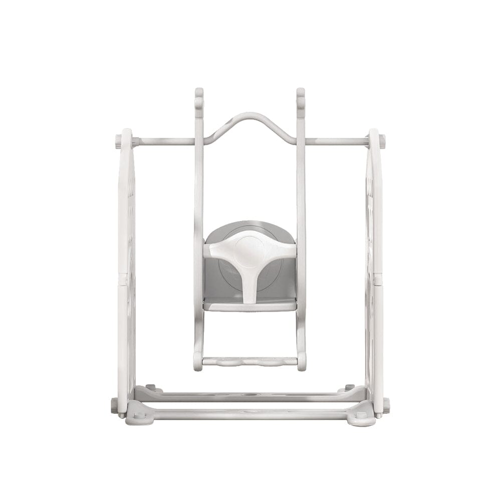 110cm H Grey Floor Standing Toddler Swing for Kids