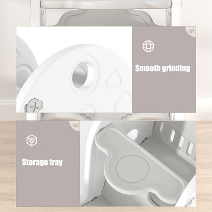 Grey Floor Standing Toddler Rocking Chair Plastic Toy
