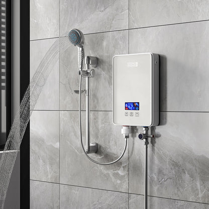 6kW Tankless Electric Water Heater with Shower Head Digital Temperature Display
