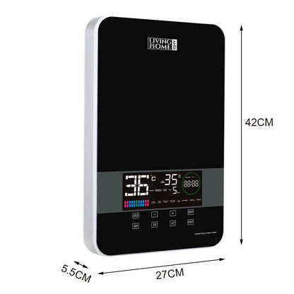 8kW Bathroom Electric Instant Hot Water Heater Tankless with Shower Kit