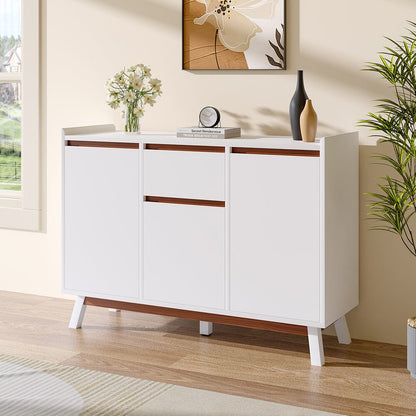 White Storage Sideboard with Drawer