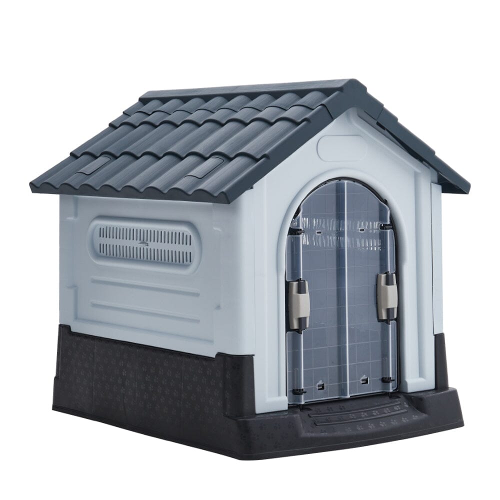 Small/Medium Weatherproof Comfortable Dog House Kennel with Skylight and Door