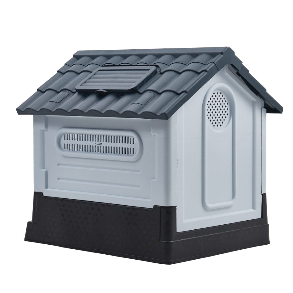 Small/Medium Weatherproof Comfortable Dog House Kennel with Skylight and Door