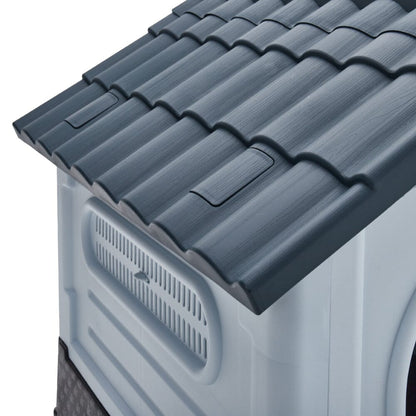 Small/Medium Weatherproof Comfortable Dog House Kennel with Skylight and Door