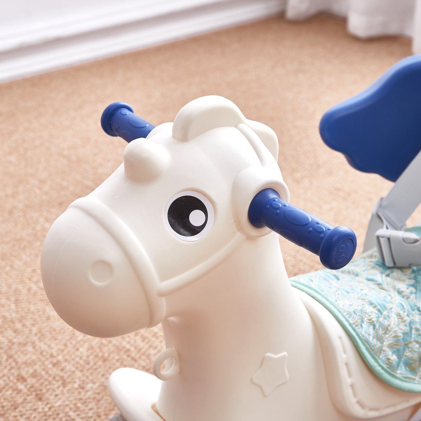 Kids Plastic Rocking Horse for Sunmer Holidays Gift