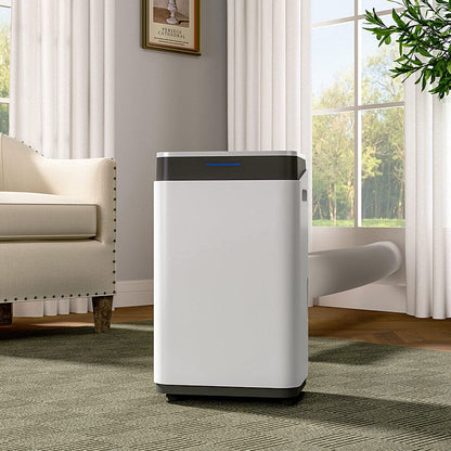 WiFi 20L White Dehumidifier with Wheels Timer function