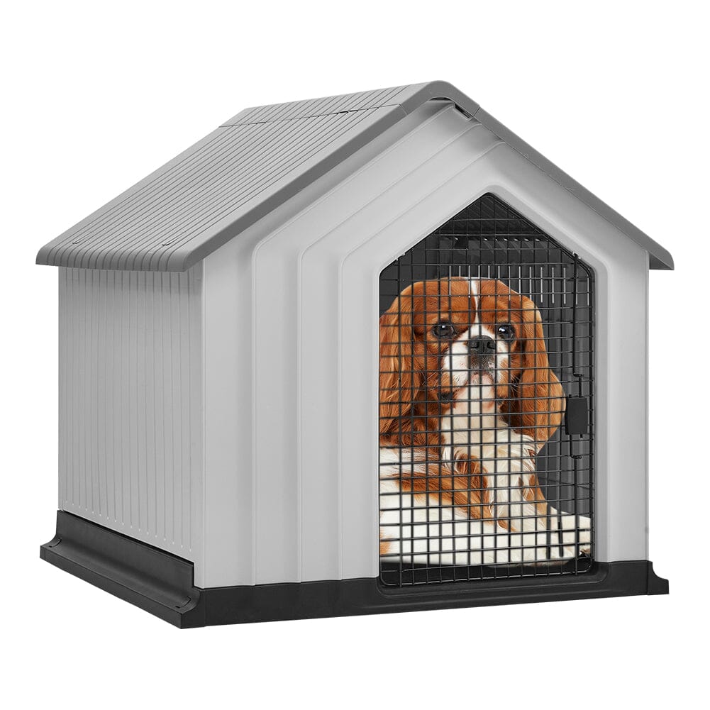 Waterproof Plastic Dog House Pet Kennel with Door