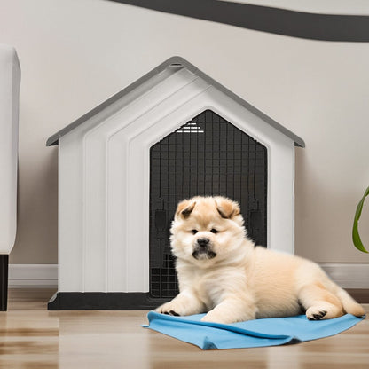 Waterproof Plastic Dog House Pet Kennel with Door