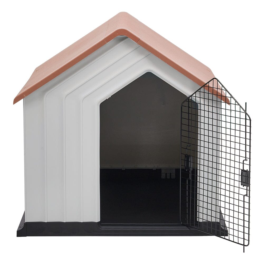 Waterproof Plastic Dog House Pet Kennel with Door